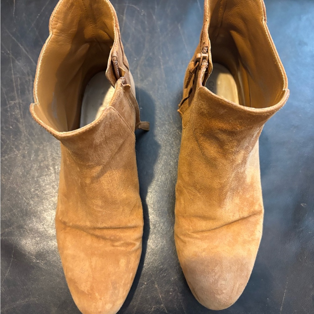 Tan Suede Ankle Boots